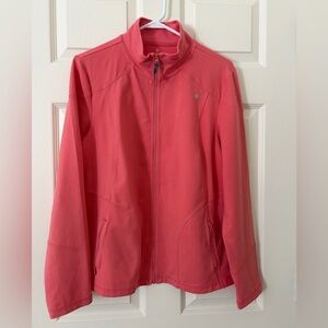 T by Talbots Coral Zip-Up Utility Jacket